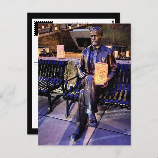 Carte Postale banc de subvention de galena luminaria (Devant / Derrière)