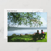 Carte Postale Banc du lac Cayuga (Devant / Derrière)