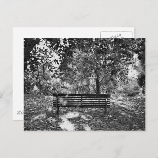 Carte Postale Banc public (Devant / Derrière)