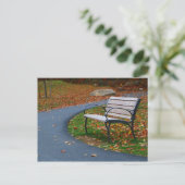 Carte Postale Banc sur la promenade 2 (Debout devant)