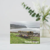 Carte Postale Banc surplombant l'océan à Yachat, Oregon (Debout devant)