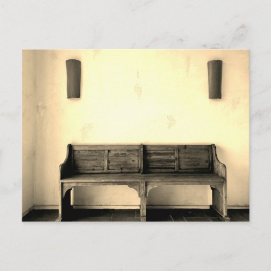 Carte Postale Banc vintage (Devant)