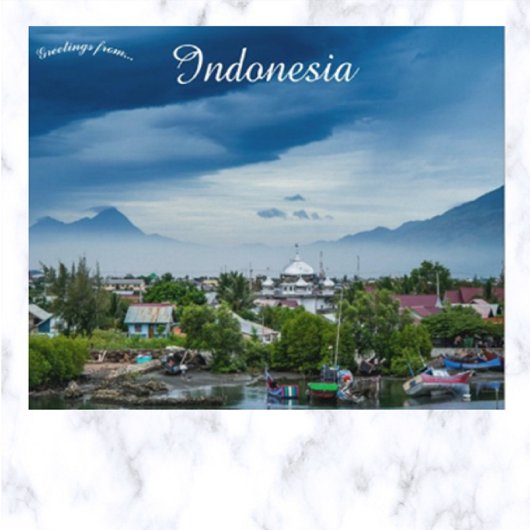 Carte Postale Banda Aceh Indonésie