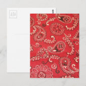 Carte Postale Bandana rouge (Devant / Derrière)