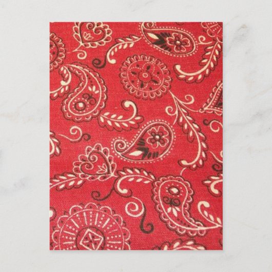 Carte Postale Bandana rouge (Devant)
