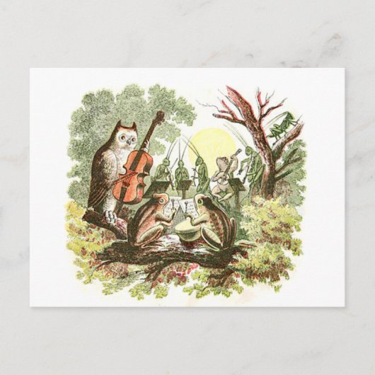 Carte Postale Bande animale vintage (Devant)