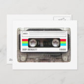 Carte Postale Bande Cassette (Devant / Derrière)