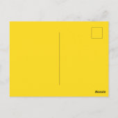 Carte Postale Bande Cassette Rétro Rose & Jaune (Dos)