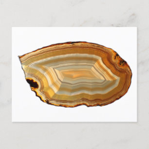 Carte Postale Bande d'Agate Slice rétroéclairée Photo