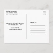 Carte Postale Bande d'artisanat Rouge Camion de Noël Kraft (Dos)