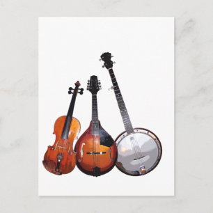 Carte Postale Bande de Bluegrass filtrée