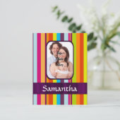 Carte Postale Bande de bonbons multicolore (Debout devant)