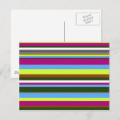 Carte Postale Bande de concepteur Customisé coloré (Devant / Derrière)