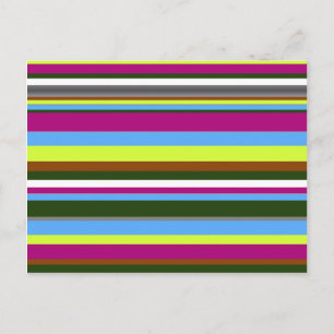 Carte Postale Bande de concepteur Customisé coloré