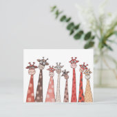 Carte Postale Bande de girafes (Debout devant)