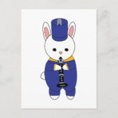 Carte Postale Bande de Marquage de lapin Clarinet bleu jaune (Devant)