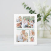 Carte Postale Bande de seaglass | Mariage Photo Collage Merci (Debout devant)