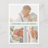 Carte Postale Bande de seaglass | Merci photo Mariage (Devant)