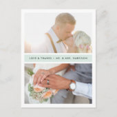 Carte Postale Bande de seaglass | Merci photo Mariage (Devant)