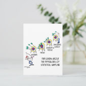 Carte Postale Bande dessinée 9225 de statistiques (Debout devant)