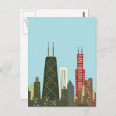 Carte Postale Bande dessinée Chicago (Devant / Derrière)