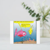 Carte Postale bande dessinée de 441 mollusques et crustacés (Debout devant)