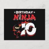 Carte Postale Bande dessinée de style Ninja pour 10 ans (Devant)