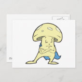 Carte Postale bande dessinée du champignon des champignons des s (Devant / Derrière)