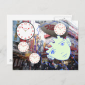 Carte Postale bande dessinée MANGA (Devant / Derrière)