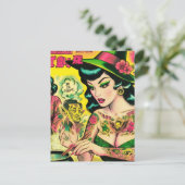 Carte Postale Bande dessinée Oriental Witch Retro (Debout devant)