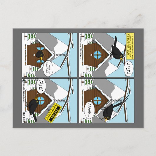 Carte Postale Bande dessinée Sécurité d'abord (Devant)