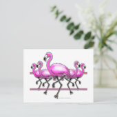 Carte Postale Bande Flamant rose (Debout devant)