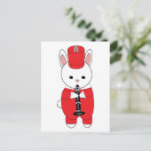 Carte Postale Bande Marche Clarinet Rabbit Rouge Blanc (Debout devant)