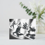 Carte Postale Bande métallique lourde (Debout devant)