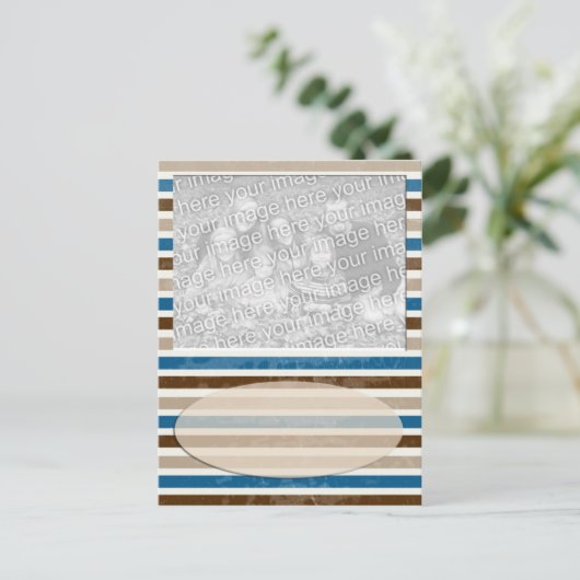 Carte Postale bande mocha (Debout devant)