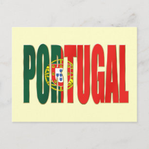 Carte Postale Bandeira Portuguesa - Marca "Portugal" por Fãs