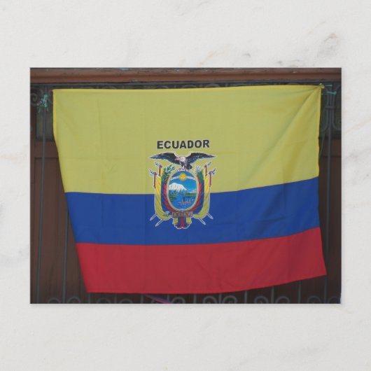 Carte Postale bandera équateur (Devant)