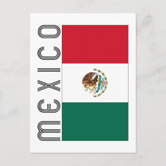 Carte Postale Bandera Mejicana (Devant)