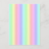 Carte Postale Bandes arc-en-ciel Pastel - Motif (Devant)
