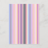 Carte Postale Bandes arc-en-ciel Pastel - Motif (Devant)