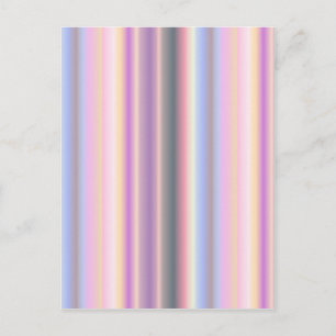Carte Postale Bandes arc-en-ciel Pastel - Motif