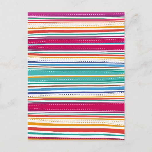 Carte Postale Bandes colorées (Devant)