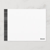 Carte Postale Bandes de charbon de monogramme (Dos)