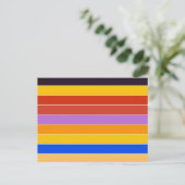 Carte Postale Bandes de couleurs du milieu du siècle (Debout devant)