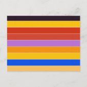 Carte Postale Bandes de couleurs du milieu du siècle (Devant)