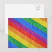 Carte Postale Bandes de fierté GLBT 2 (Devant / Derrière)
