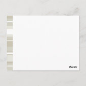 Carte Postale Bandes de grès monogramme (Dos)