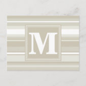 Carte Postale Bandes de grès monogramme (Devant)