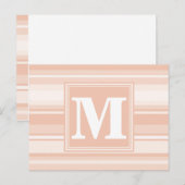 Carte Postale Bandes de pêche monogramme (Devant / Derrière)
