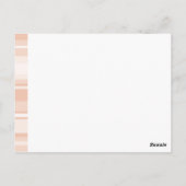 Carte Postale Bandes de pêche monogramme (Dos)